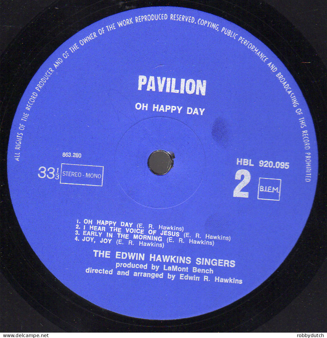 * LP *  EDWIN HAWKINS SINGERS - OH HAPPY DAY (Europe 1969) - Canti Gospel E Religiosi