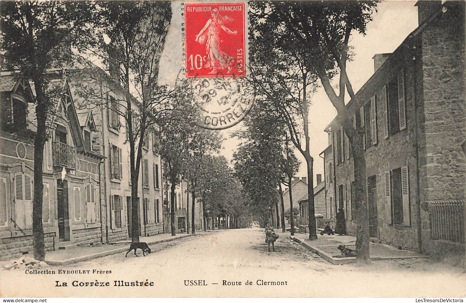 FRANCE - La Corrèze Illustrée - Ussel - Route De Clermont - Carte Postale Ancienne - Ussel