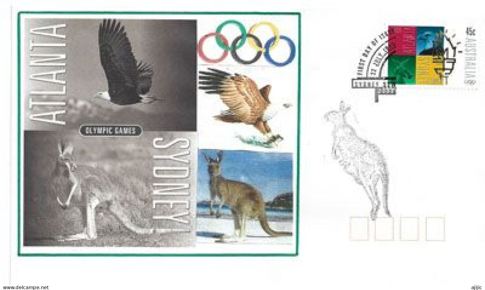 ATLANTA-SYDNEY OLYMPIC GAMES (SYDNEY HOST CITY) Special Cover - Verano 2000: Sydney