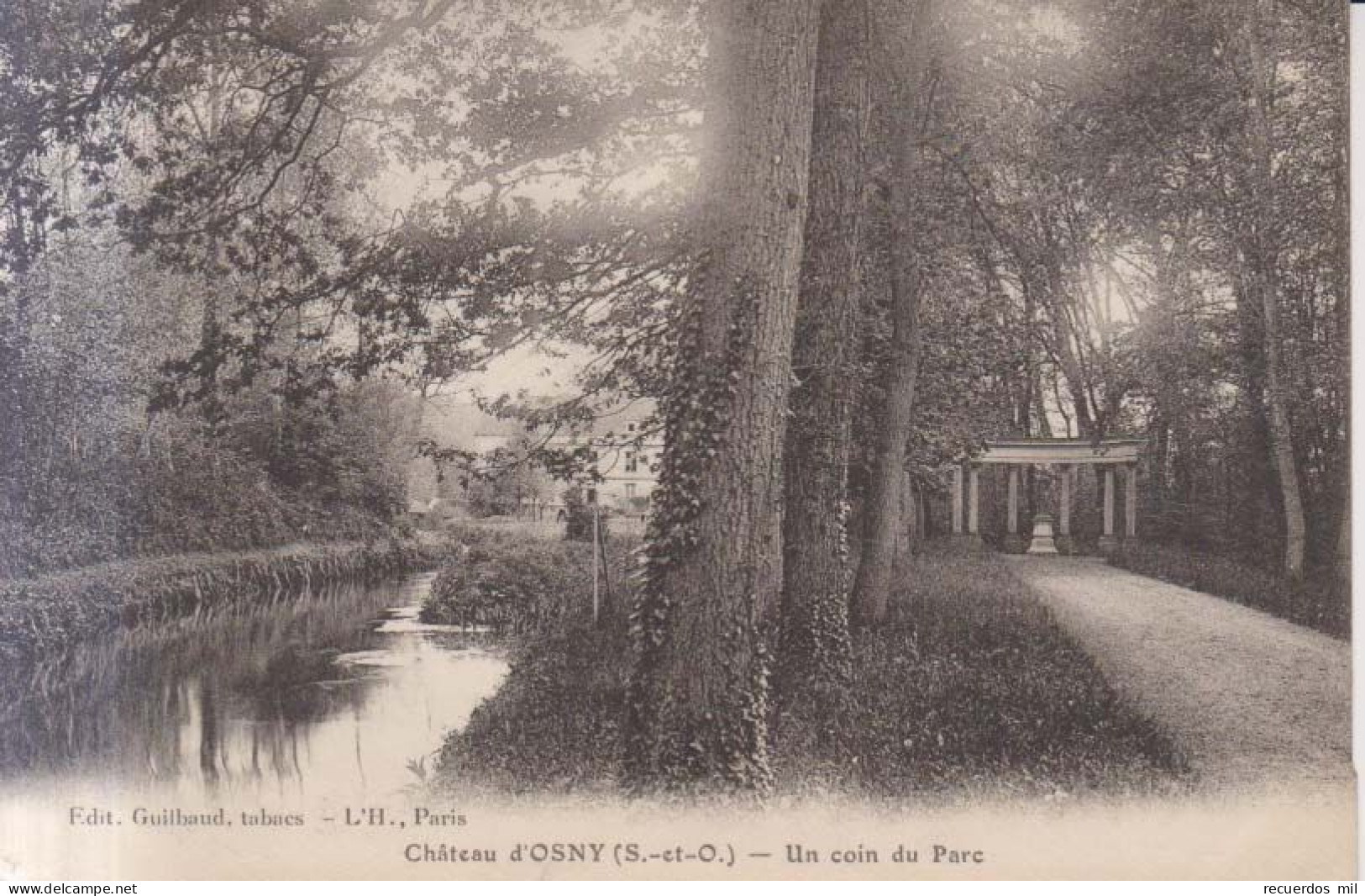 Chateau D'Osny Un Coin Du Parc  1911 - Osny