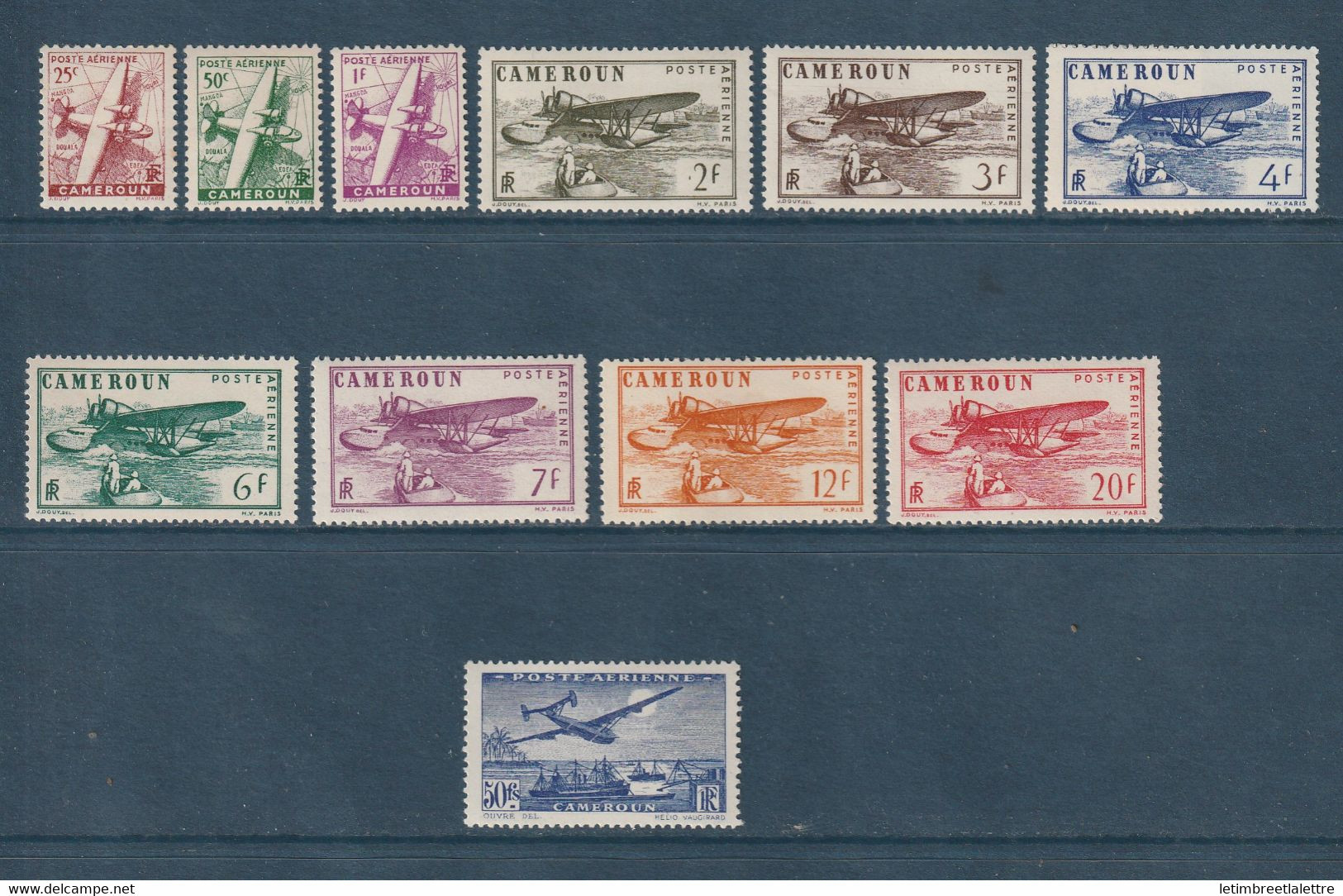 Cameroun - Poste Aérienne - YT N° 1 à 11 **  Manque N° 10 - Neuf Sans Charnière - 1941 - Airmail