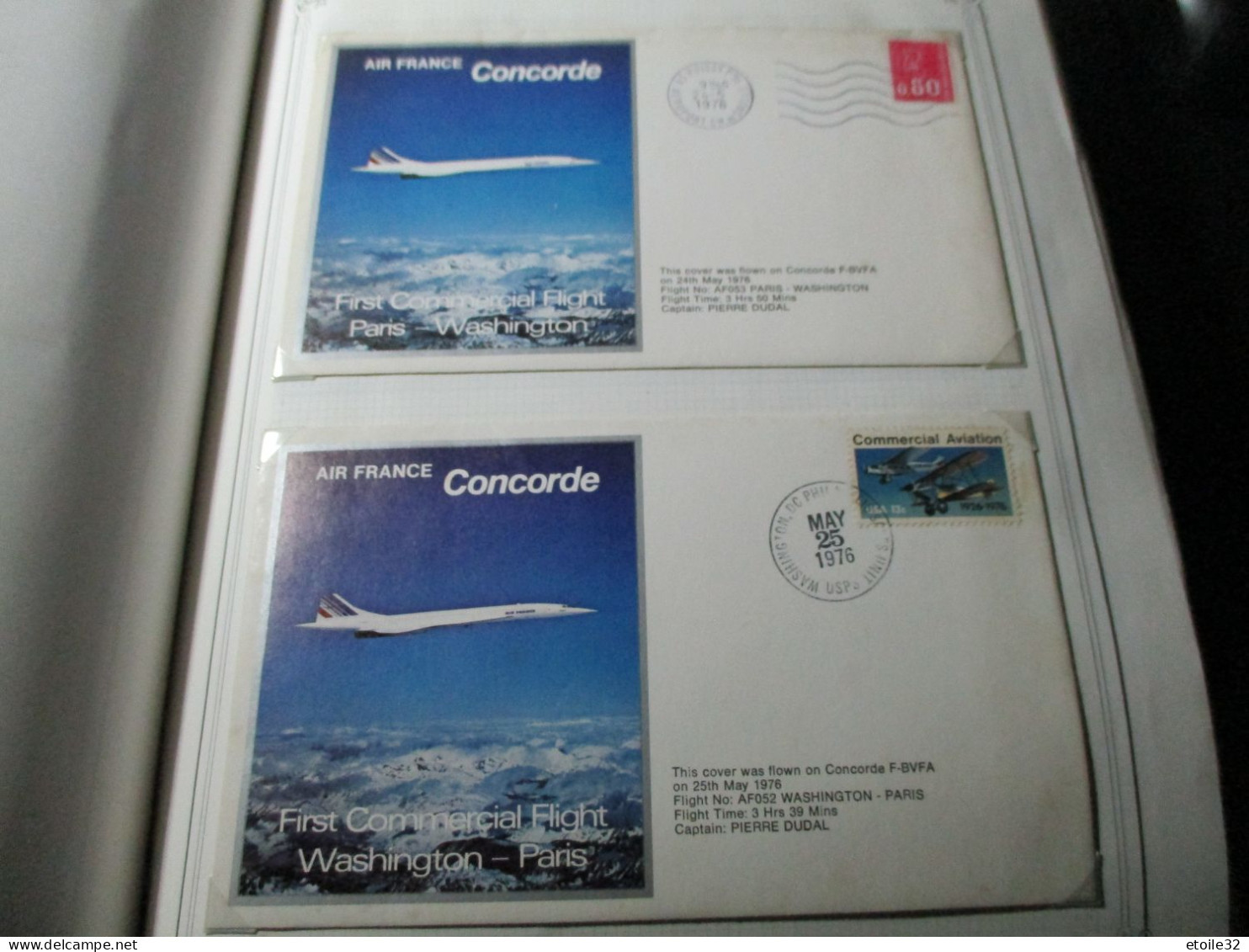 GROS LOT D'enveloppes CONCORDE. + DE 400. SIGNATURES, CERTIFICATS DE VOL. CACHETS OU TIMBRES . 99 PHOTOS ) - Collections (sans Albums)