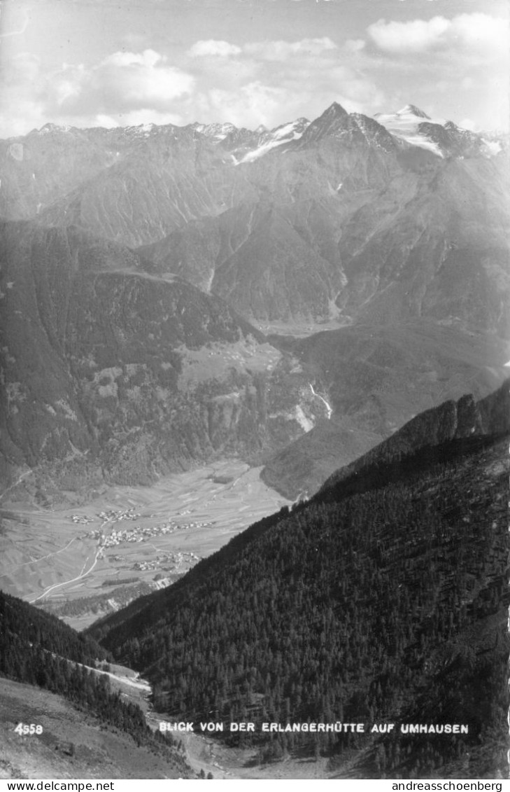 Blick Von Der Erlangerhütter Auf Umhausen - Umhausen