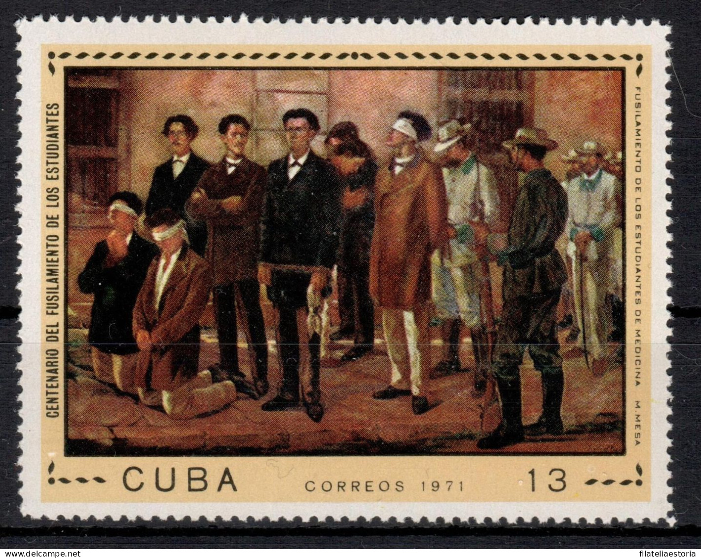 Cuba 1971 - MNH** - Peinture - Histoire - Michel Nr. 1731 (cub418) - Neufs