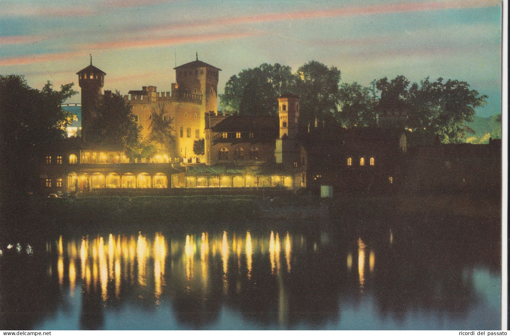 Cartolina Torino - Castello Medioevale E Fiume Po - Fiume Po