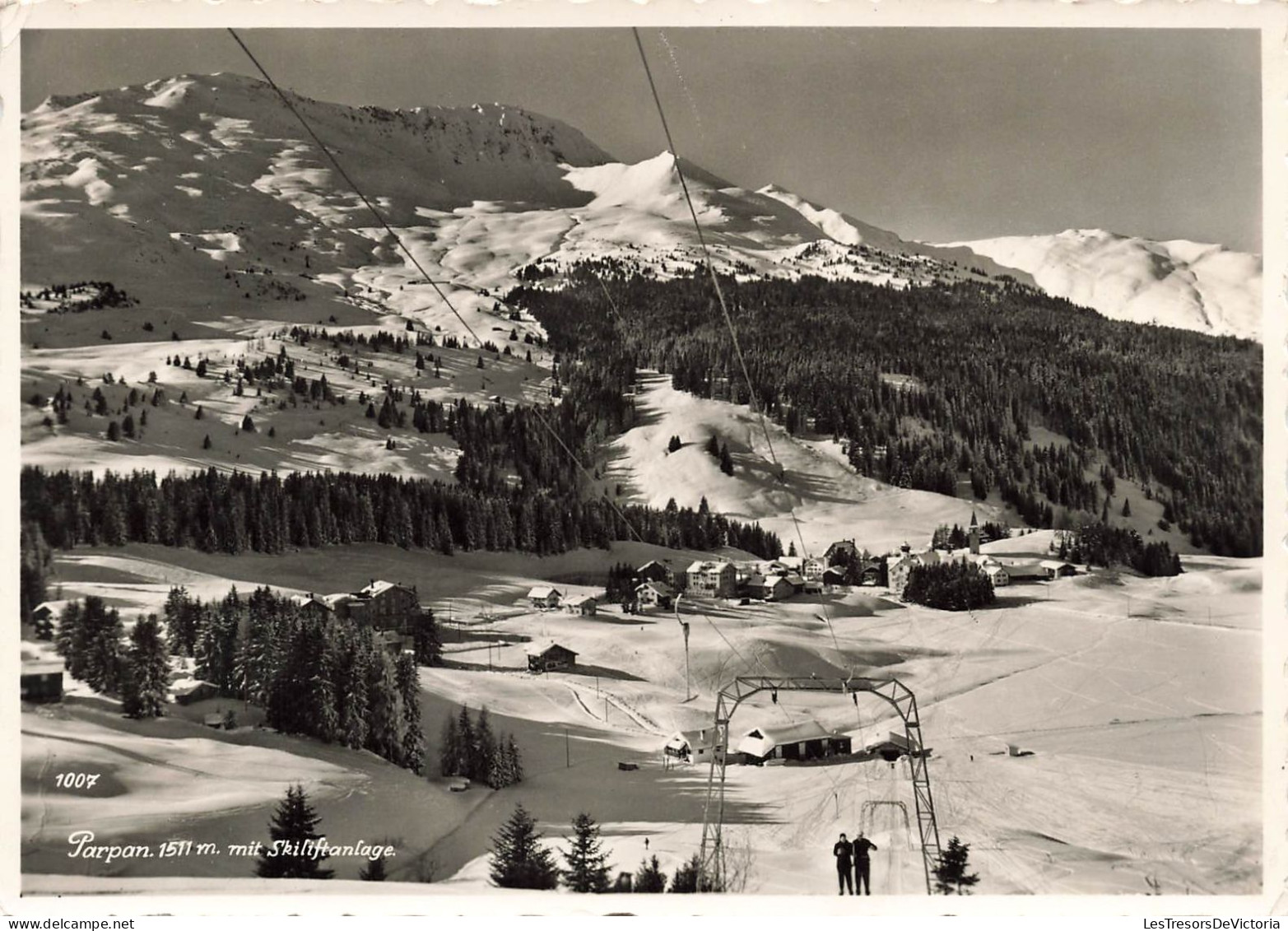 SUISSE - Parpan 1511m  Mit Skiliftanlage - Montagnes - Carte Postale - Parpan
