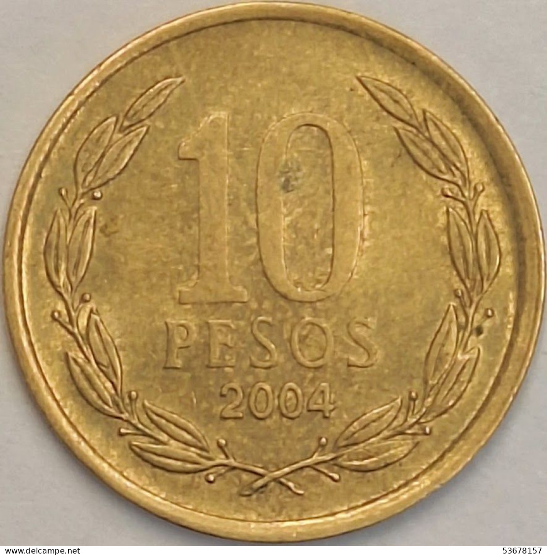 Chile - 10 Pesos 2004, KM# 228.2 (#3444) - Chili