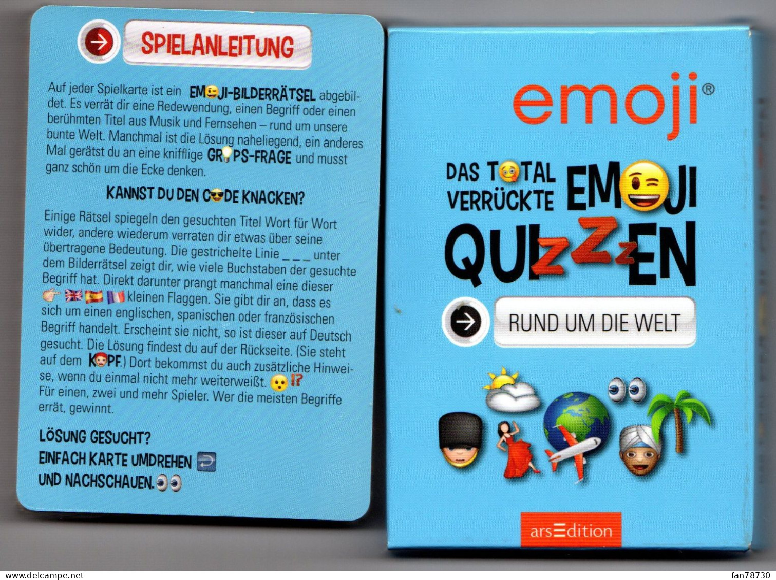Jeu De Cartes Allemand - Emoji Quizzen - Frais Du Site Déduits - Andere & Zonder Classificatie