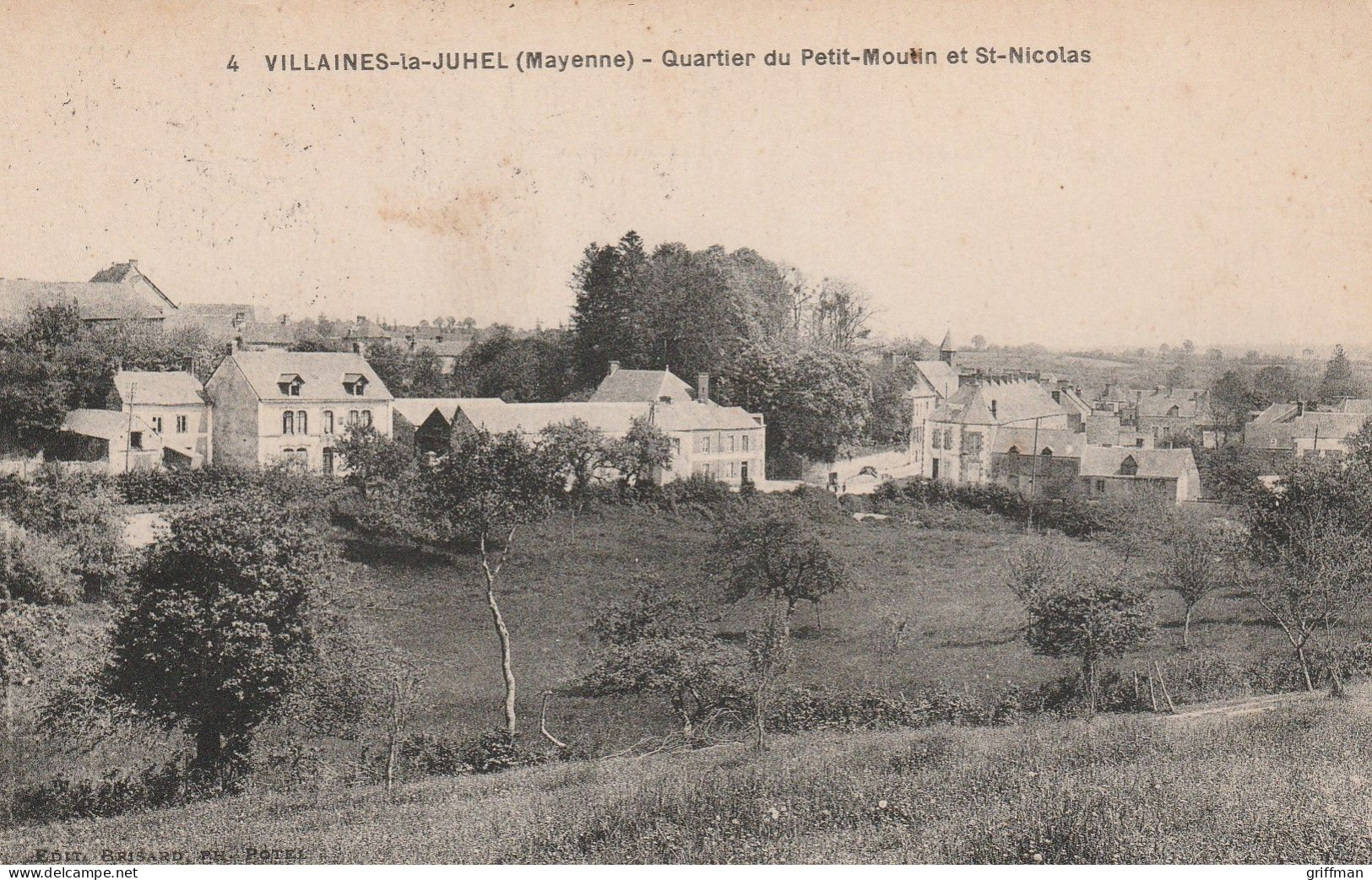 VILLAINES LA JUHEL QUARTIER DU PETIT MOULIN ET SAINT NICOLAS 1927 TBE - Villaines La Juhel