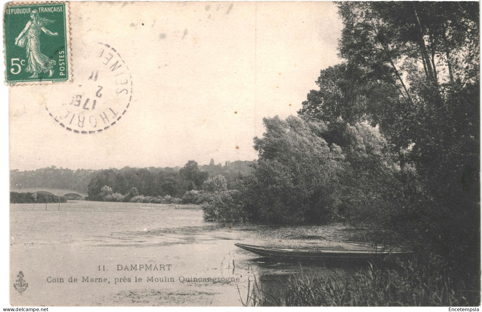 CPA Carte Postale France Dampmart  Coin De Marne Près Du Moulin Quincangrogne 1910 VM77234 - Torcy