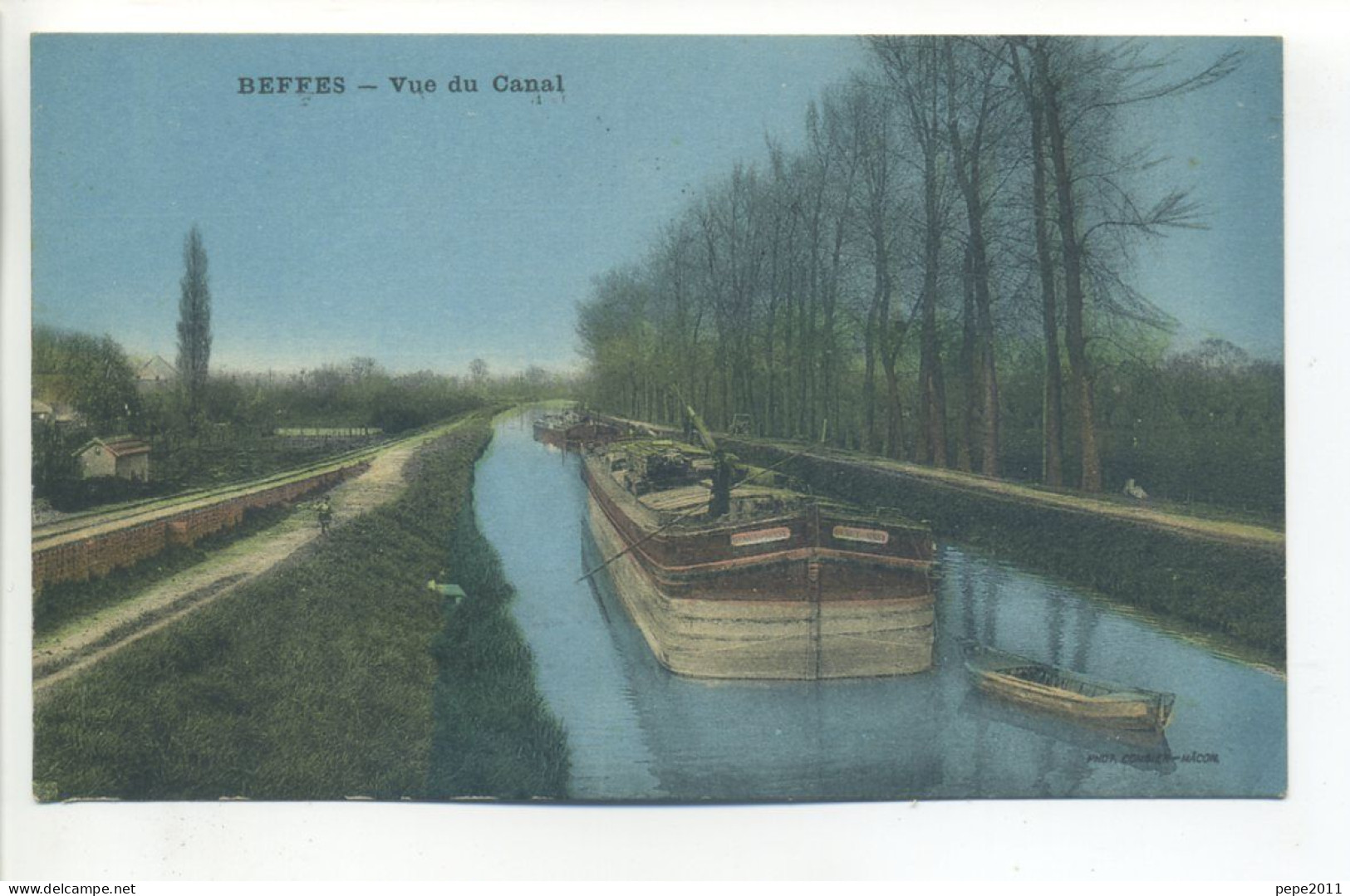 CPA (18 Cher) - BEFFES - Vue Du Canal Latéral à La Loire - Péniches - Sancergues