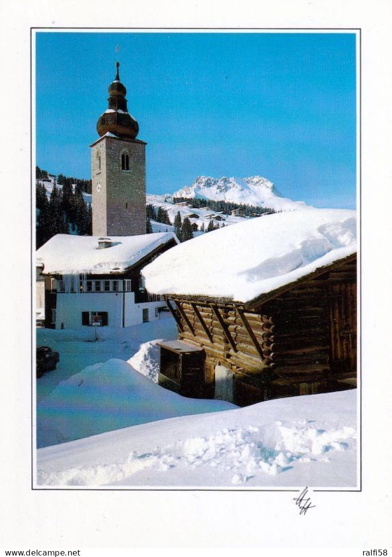 2 AK Österreich / Vorarlberg * Alte Pfarrkirche Lech Am Arlberg - Erb. Im 14. Jh. Innen Im Rokokostil 1790 Umgebaut * - Lech