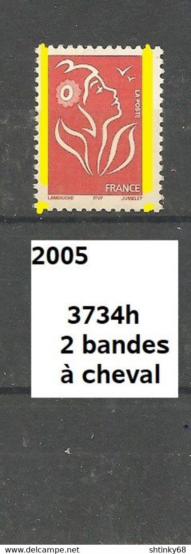 Variété 2005 Neuf** Y&T N° 3734h Avec 2 Bandes à Cheval - Neufs