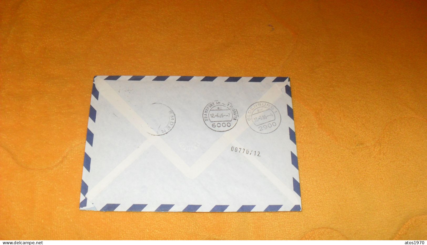 ENVELOPPE ANCIENNE DE 1985../ CACHETS RODOS GRECE..POUR EMDEN ALLEMAGNE + TIMBRES X3 - Covers & Documents