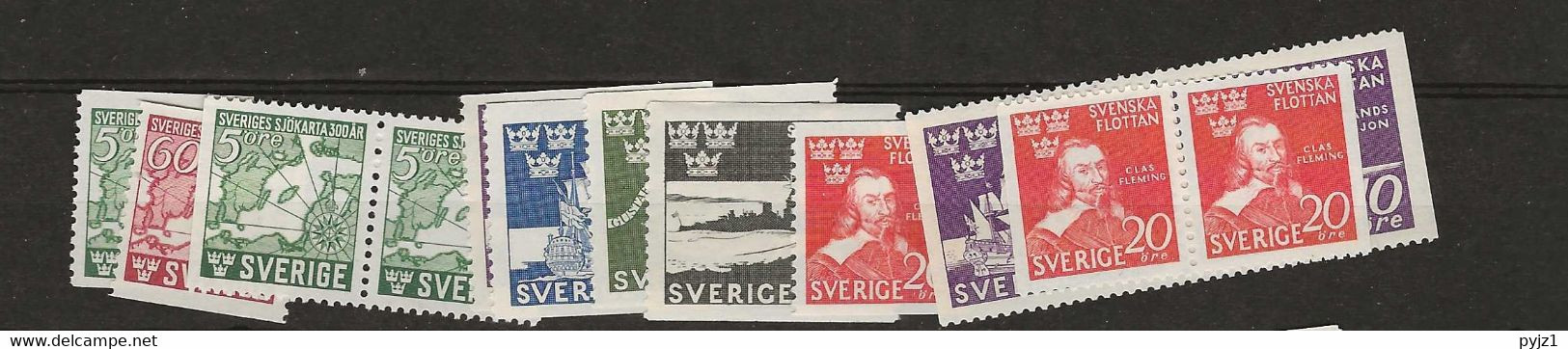 1944 MNH Sweden, Year Complete According To Michel, Postfris** - Volledig Jaar