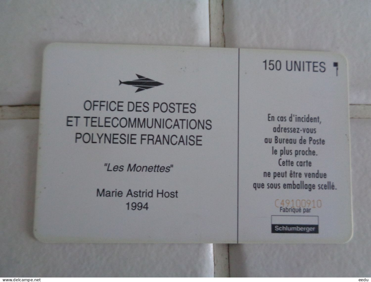 French Polynesia Phonecard - Polinesia Francesa