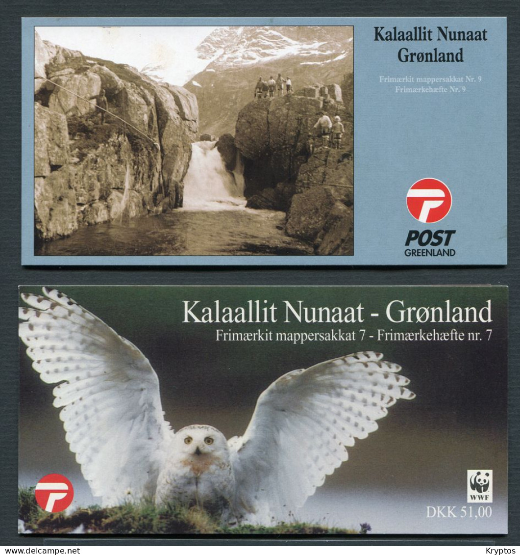 Greenland 1999-2001. 2 Booklets Complete With 12 Stamps EACH. MINT ** - Carnets