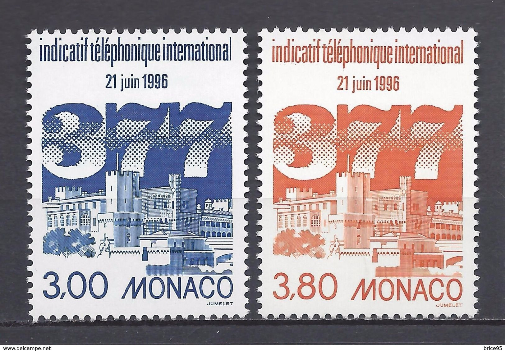 Monaco - YT N° 2049 Et 2050 ** - Neuf Sans Charnière - 1996 - Ungebraucht