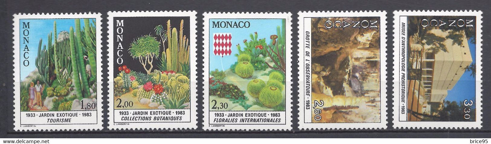 Monaco - YT N° 1360 à 1364 ** - Neuf Sans Charnière - 1983 - Neufs