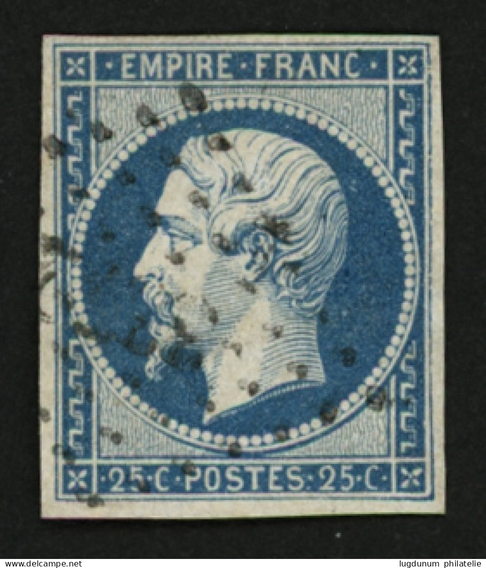 25c EMPIRE (n°15) Oblitéré. Cote 290€. Signé SCHELLER. TTB. - 1853-1860 Napoléon III.