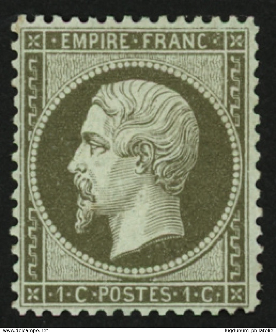 1c (n°19) Neuf * Quasiment **. Trés Frais. Signé SCHELLER. Superbe. - 1863-1870 Napoleon III With Laurels