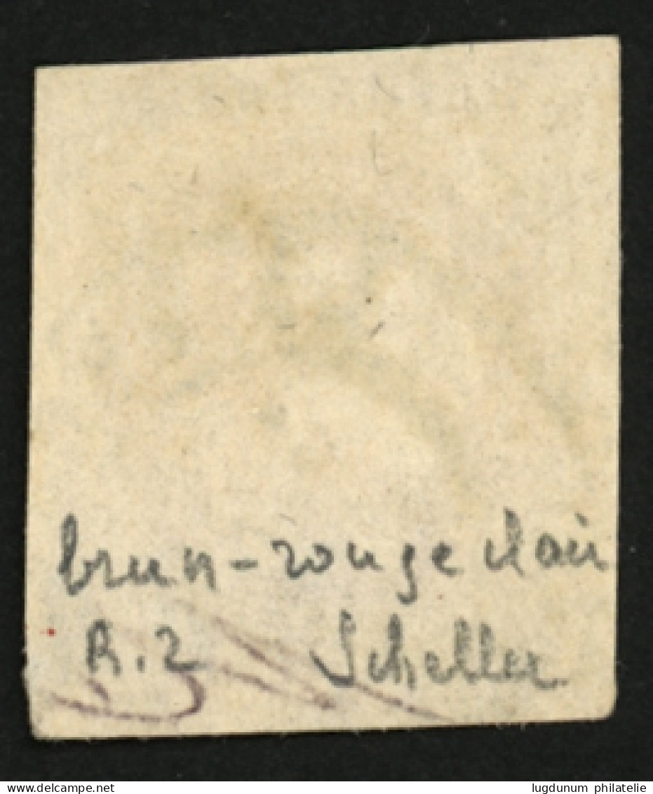 2c BORDEAUX (n°40B) Brun Rouge Clair Obl. Cachet à Date. Signé SCHELLER. TB. - 1870 Emissione Di Bordeaux