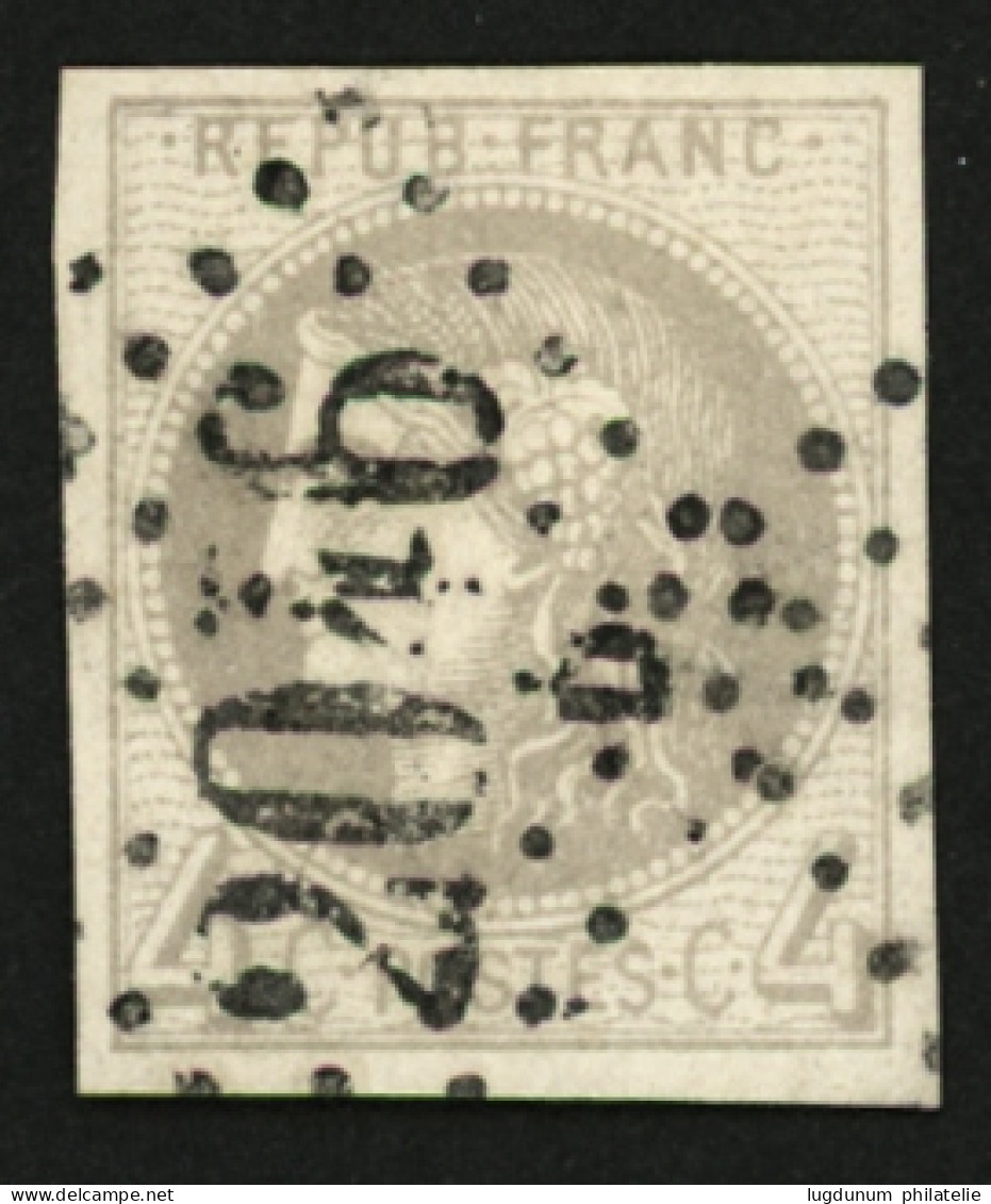 4c BORDEAUX (n°41B) TB Margé Obl. GC 2046D. Signé CALVES. Superbe. - 1870 Ausgabe Bordeaux