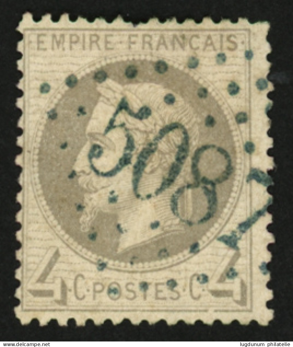 IBRAILA : GC 5087 Bleu Sur 4c Lauré (n°27) Pd. Rare Sur 4c. TTB. - 1849-1876: Période Classique