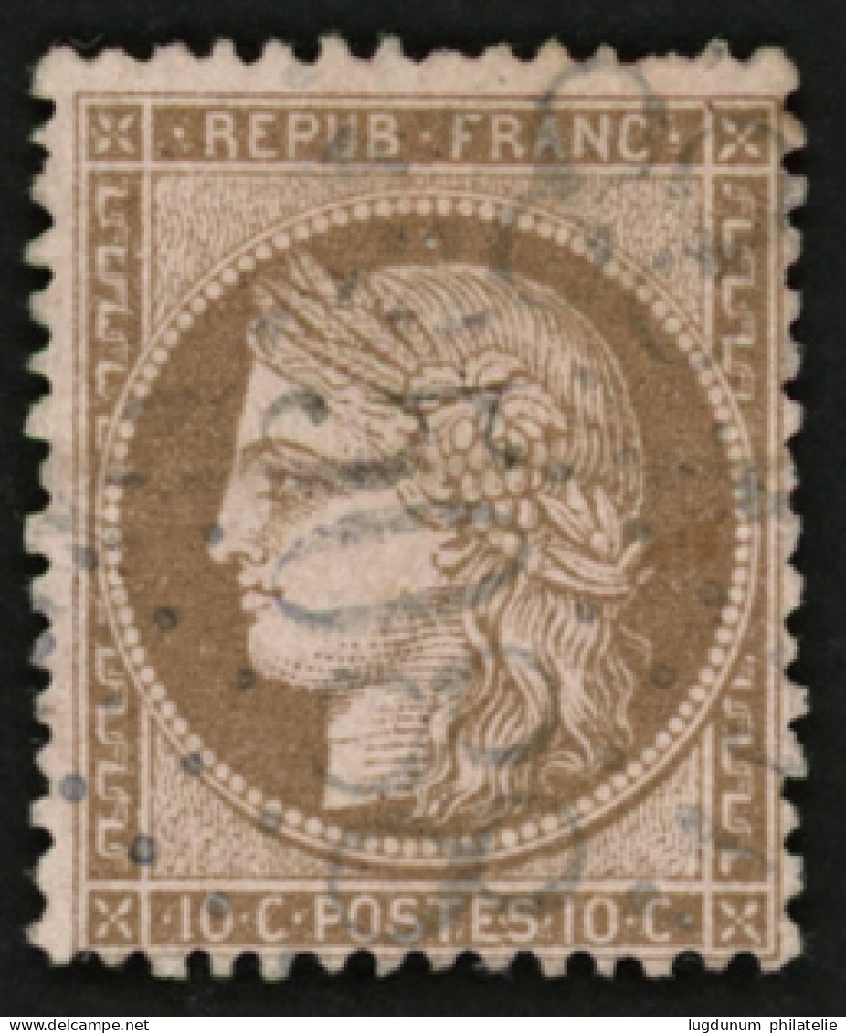 INEBOLI : 10c CERES (n°54) Obl. GC 5088. Authentique Mais Chiffre 5 Renforcé. Cote 750€. TB. - 1849-1876: Periodo Classico