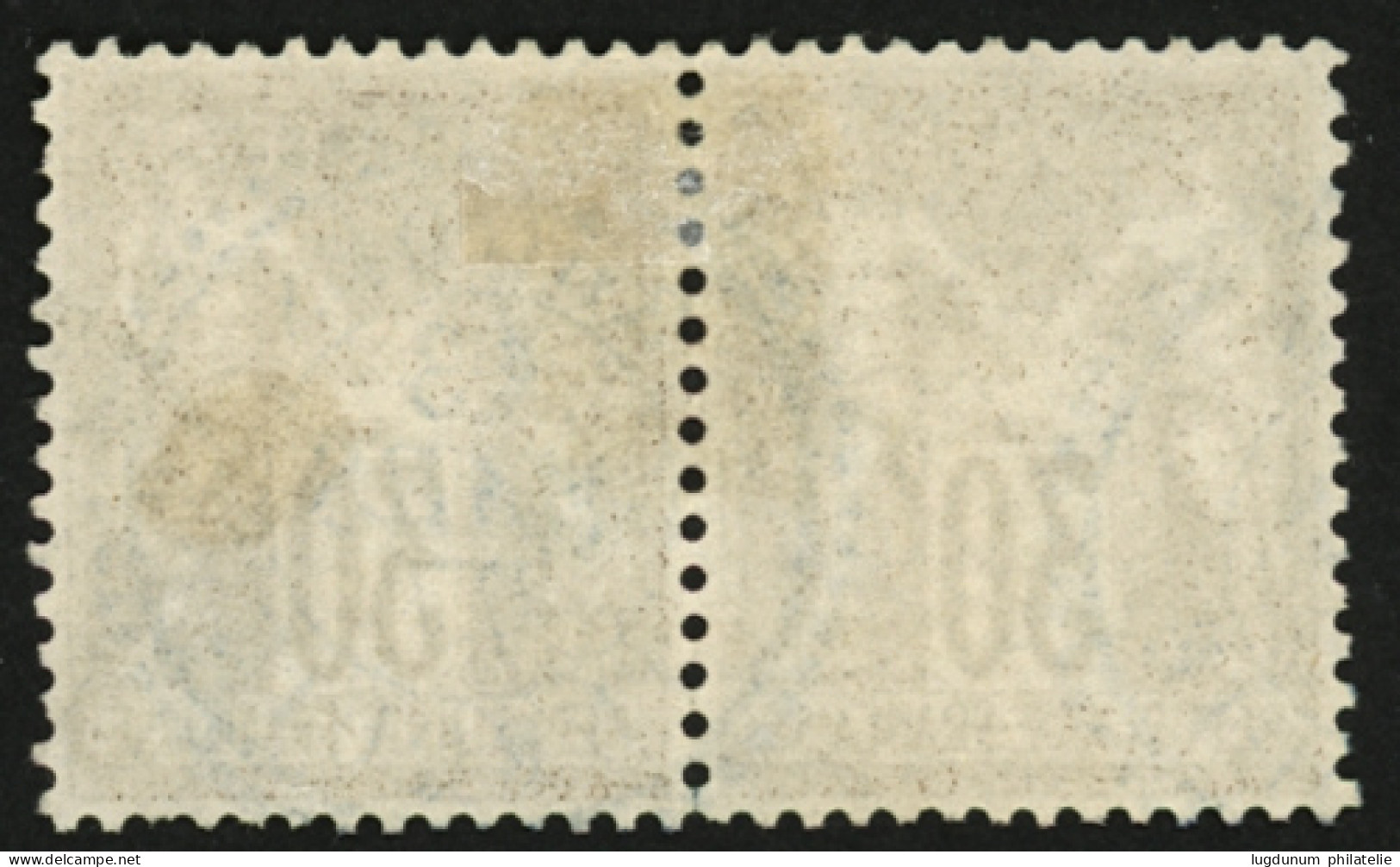 RHODES : Paire 30c SAGE Type I (n°69) Obl. Cachet à Date RHODES TURQUIE Eb Bleu. RARE. TTB. - 1849-1876: Période Classique