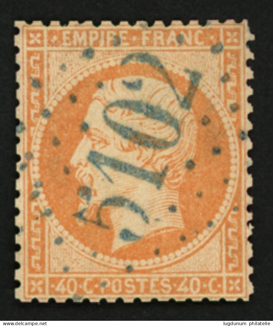 TULSCHA :  40c (n°23) Dents Courtes Obl. GC 5102 En Bleu. Signé CALVES. Cote 250€. TTB. - 1849-1876: Classic Period