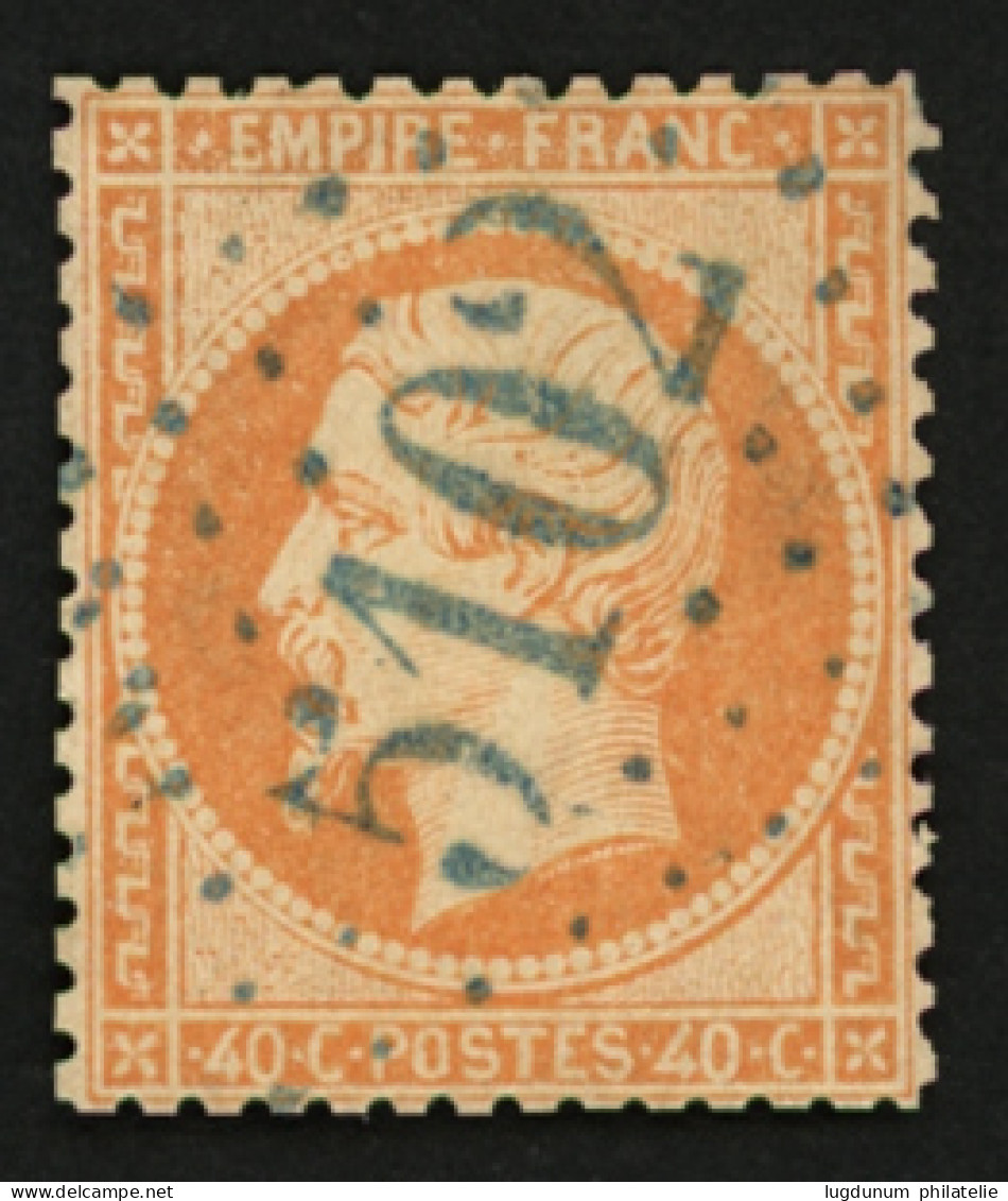 TULSCHA :  40c (n°23) Dents Courtes Obl. GC 5102 En Bleu. Signé CALVES. Cote 250€. TTB. - 1849-1876: Période Classique