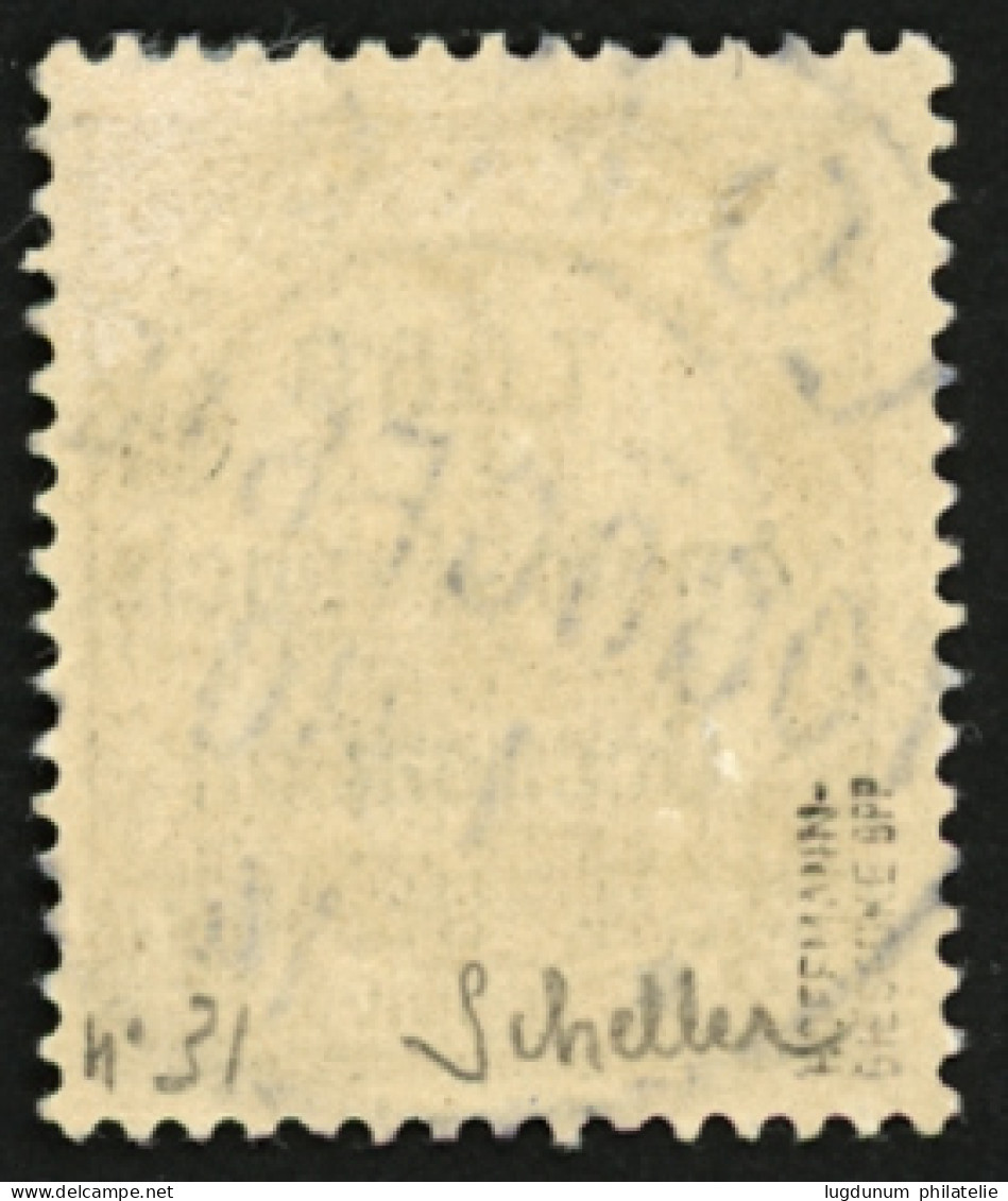 TOGO : 1/2p S/ 3pf Type I (n°31) Oblitération Centrale LOME. Tirage 668 Ex. Cote 750€. Signé SCHELLER. Superbe. - Other & Unclassified