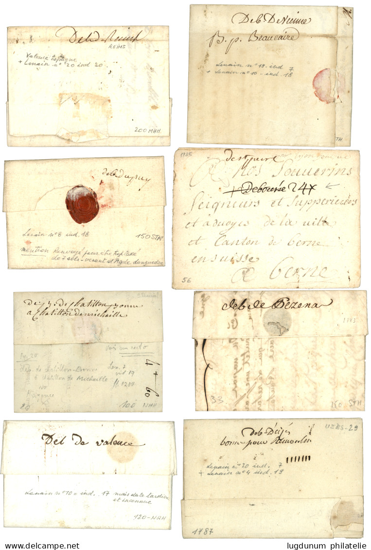 DEBOURSES Manuscrits - Magnifique Lot De 17 DEBOURSES Manuscrits. Nombreux Indice 19 & 20. A Voir. TTB. - 1701-1800: Precursors XVIII