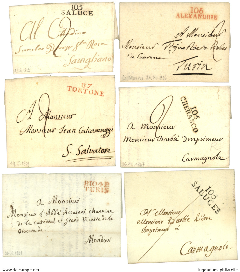DEPARTEMENTS CONQUIS ITALIENS - Superbe Lot De 13 Lettres Avec Texte. Voir Web. TTB. - 1792-1815: Conquered Departments