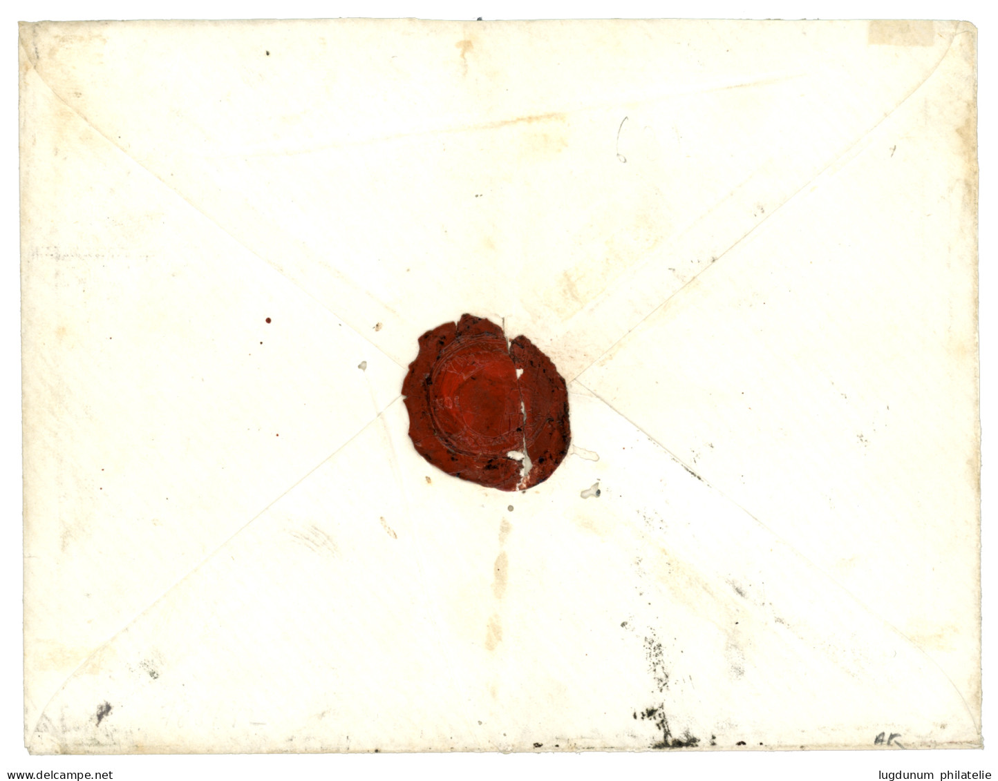 Affrt à 1F Pour La BULGARIE : 25c CERES (n°60)x4 Sur Enveloppe (pli Central) De PARIS Pour ROUTSCHOUK (BULGARIE). Destin - 1871-1875 Ceres