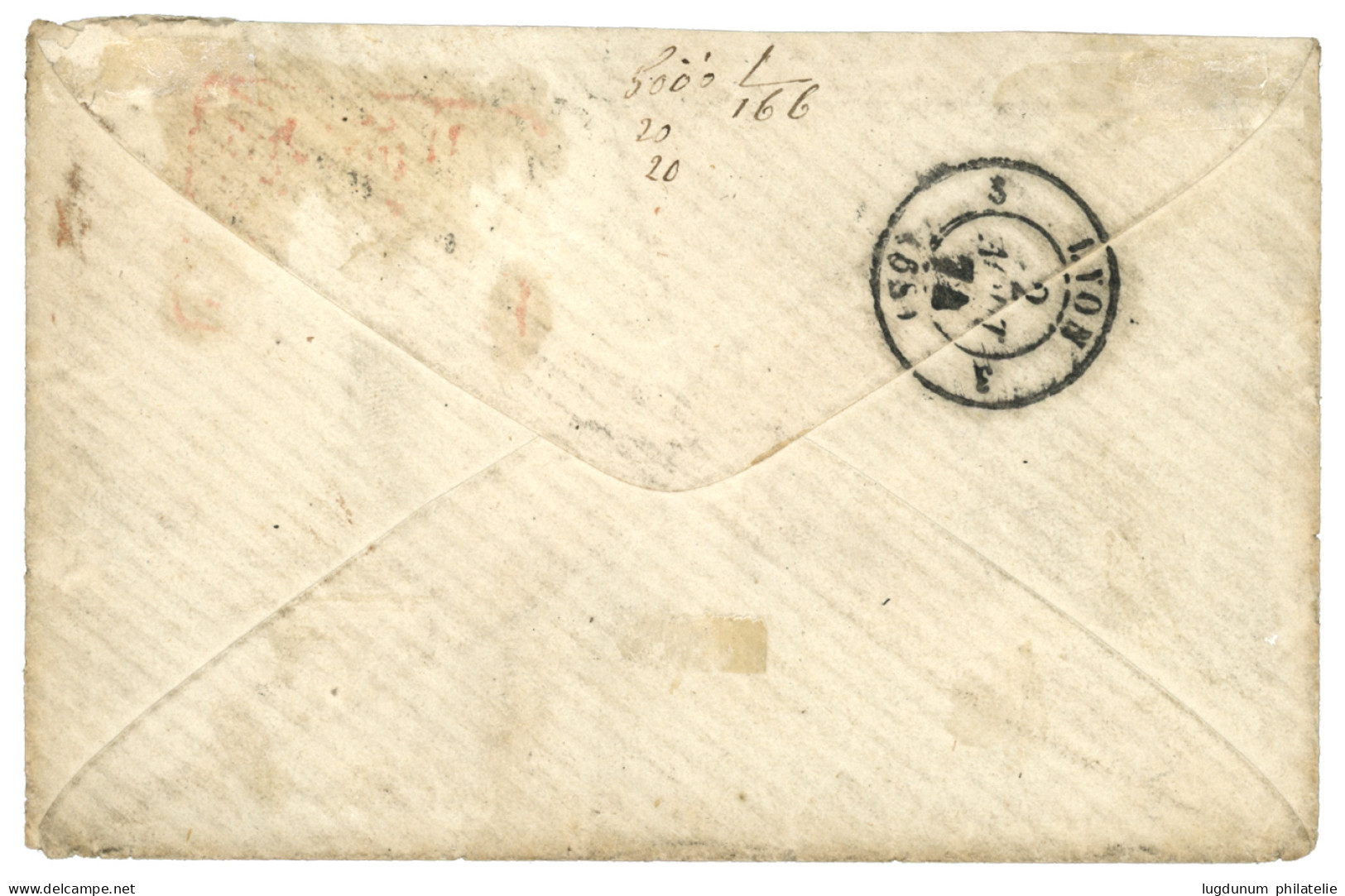 1874 40c SIEGE + CERES 5c (x2) + 80c Obl. GC 5118 + YOKOHAMA Bau FRANCAIS Sur Enveloppe Pour La FRANCE. Affrt Tricolore  - 1849-1876: Classic Period
