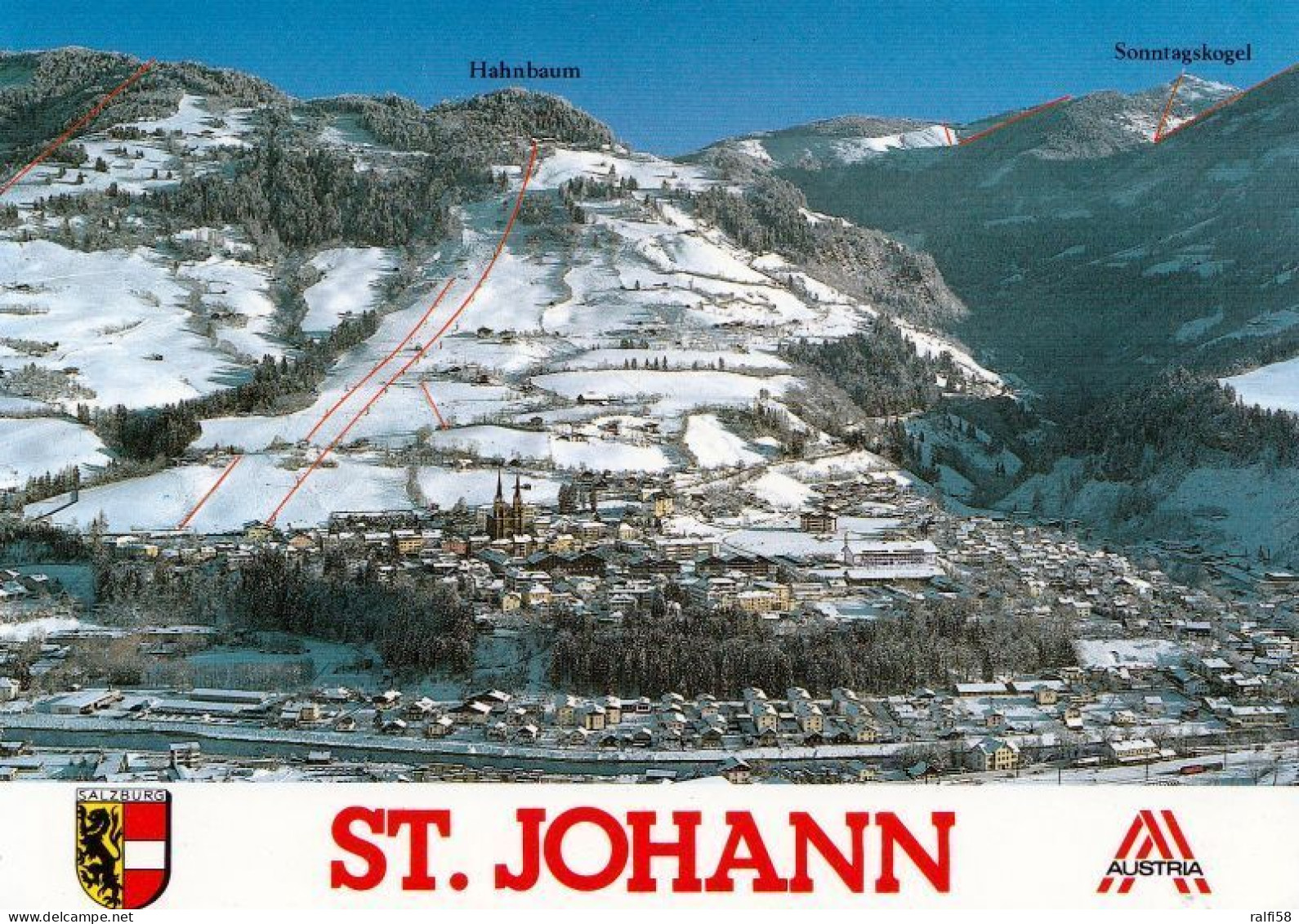 3 AK Österreich / Salzburger Land * Blick Auf St. Johann Im Pongau - Mit Tennengebirge - 3 Luftbildaufnahmen * - St. Johann Im Pongau