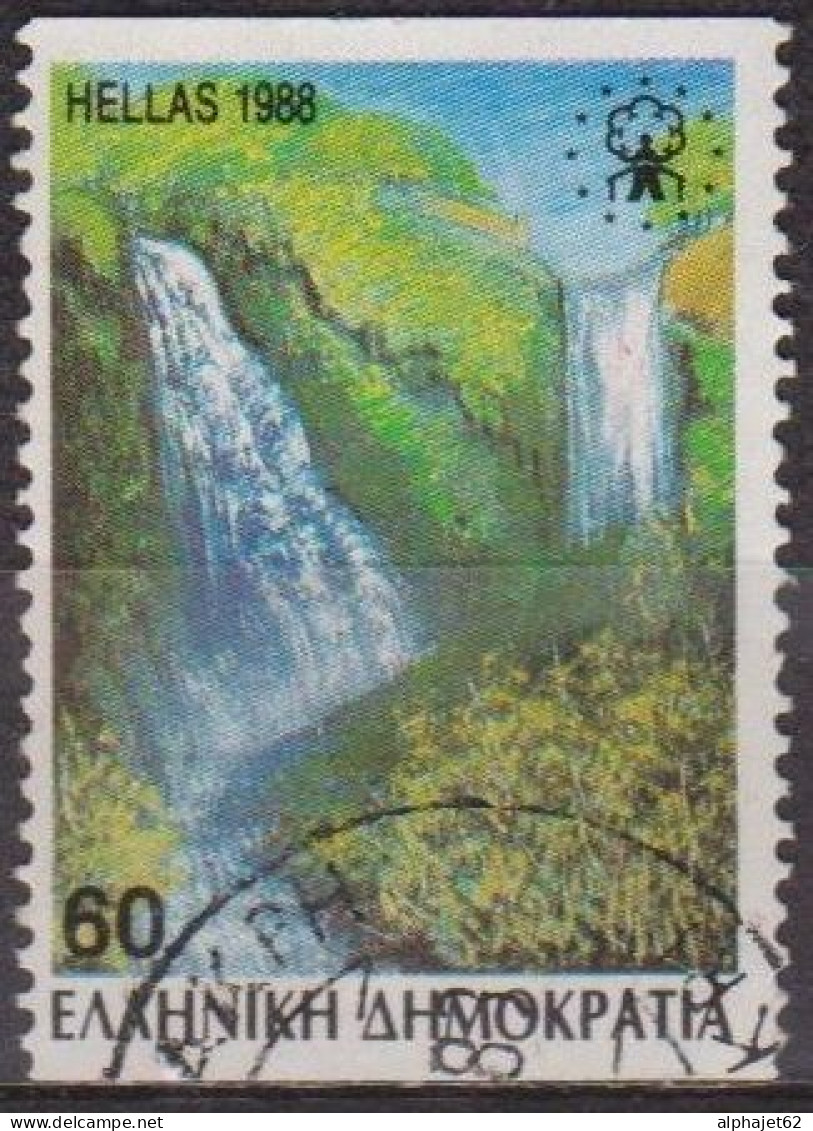 Chutes D'eau - GRECE - Cascade D'Edessa - N° 1676 - 1988 - Used Stamps