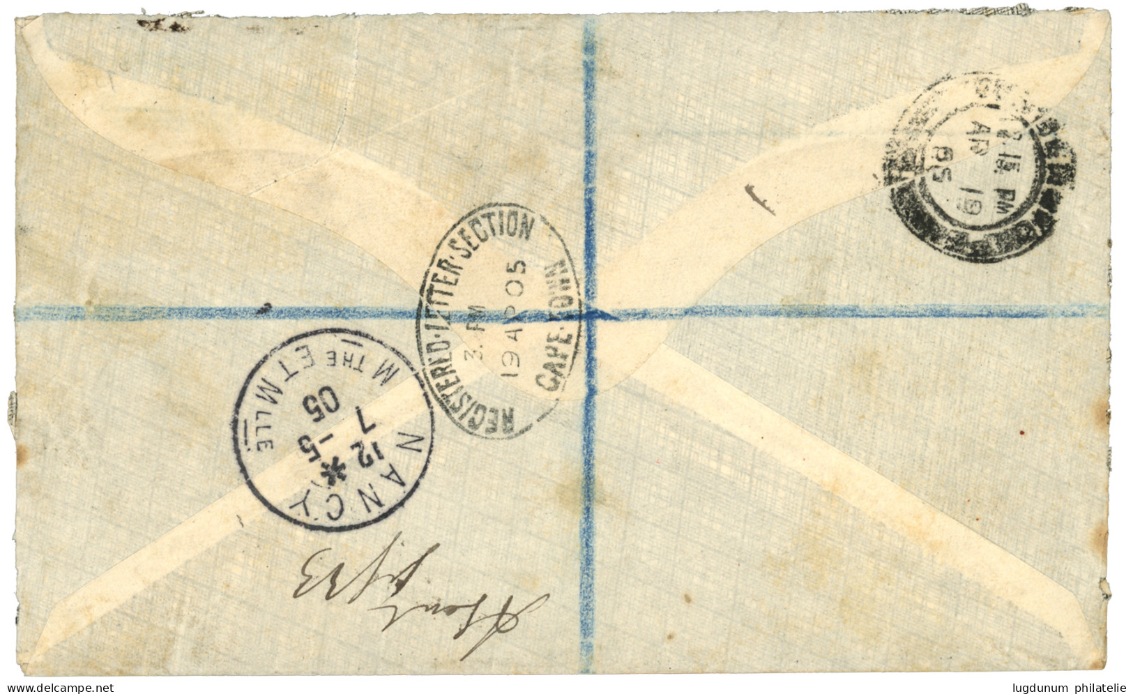 CAPE OF GOOD HOPE : 1905 1d+ 4d + 6d (2 Different Issues) Canc. CONSTANTIA CGH On Cover To FRANCE. Vf. - Cape Of Good Hope (1853-1904)
