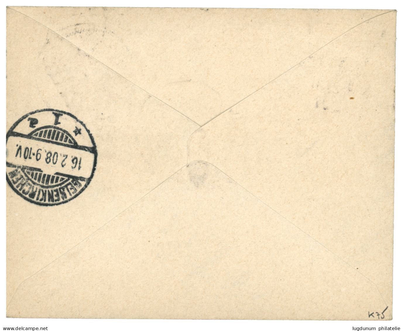 DSWA - KONDOA-IRANGI : 1907 20h Canc. KONDA-IRANGI On REGISTERED Envelope To GERMANY. Luxus. - German South West Africa