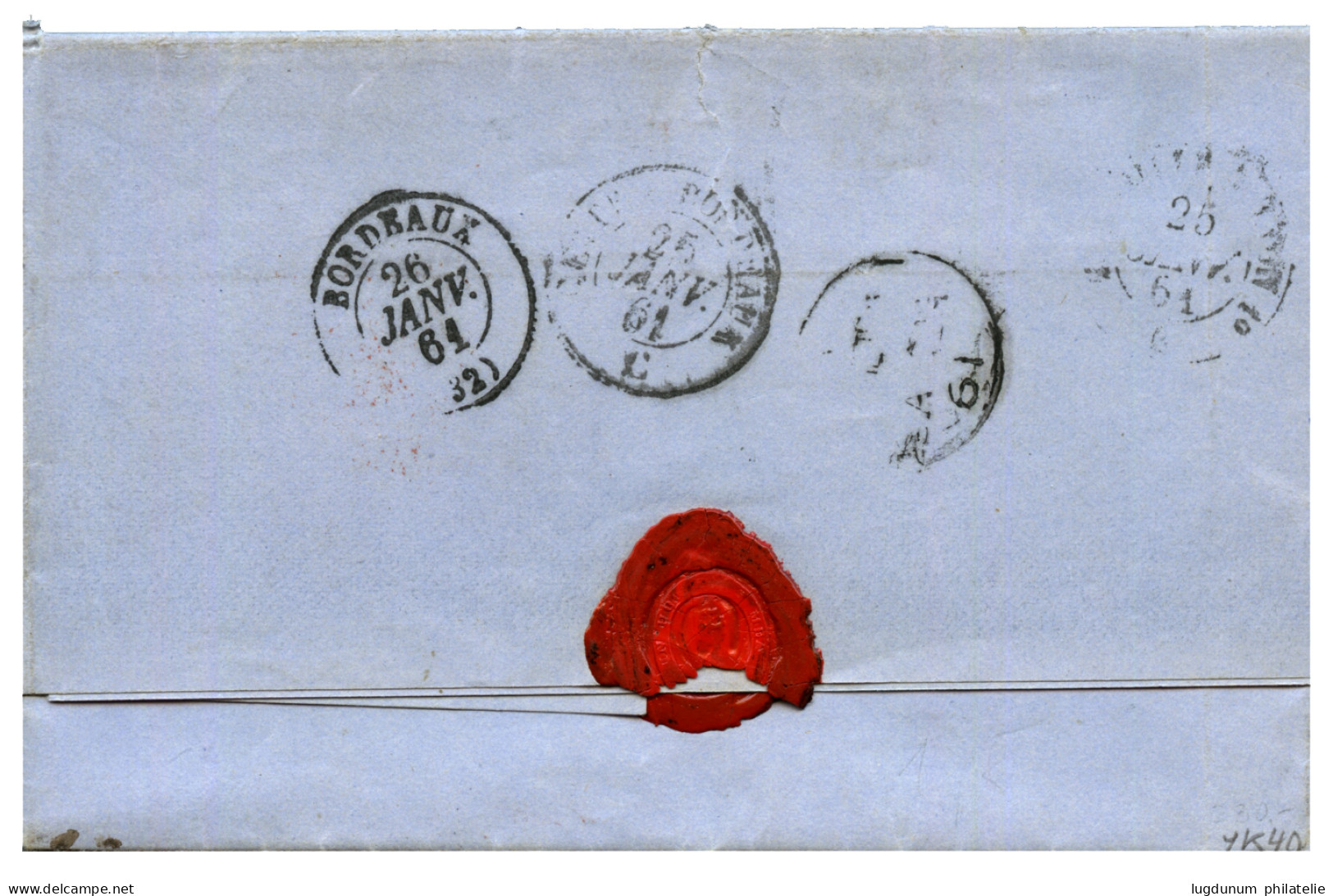 IONIAN ISLANDS : 1861 PAID AT CORFU On Entire Letter Via MALTA To FRANCE. Vvf. - Otros & Sin Clasificación