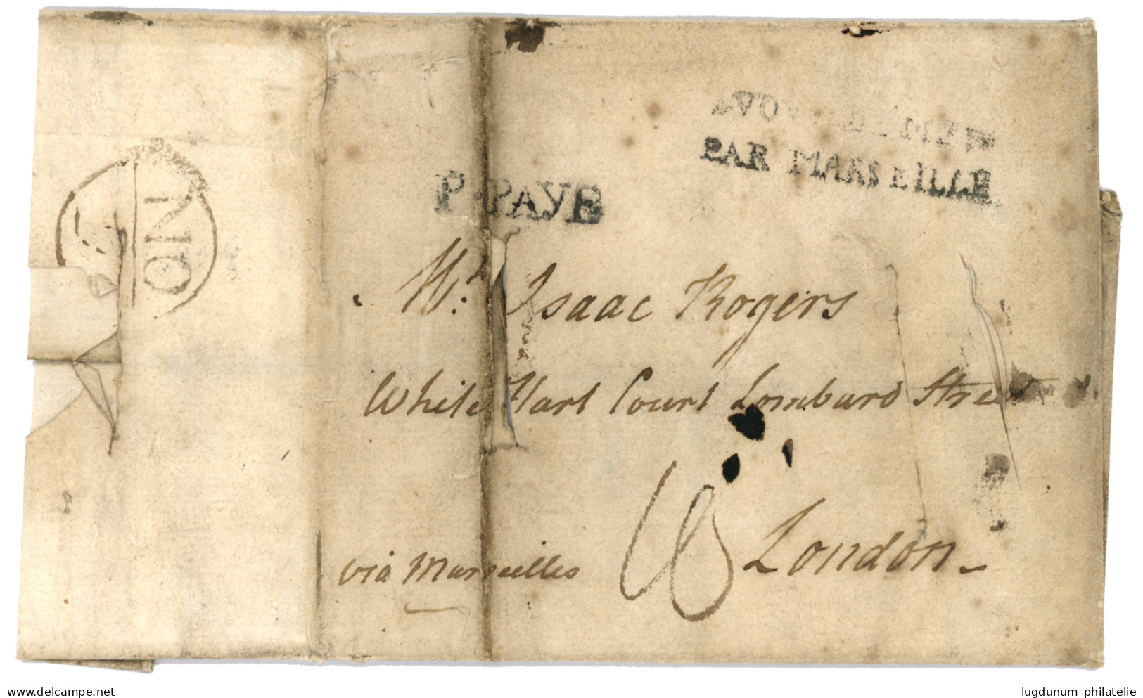 TURKEY : 1789 VOYE DE MER PAR MARSEILLE + P.PAYE On DISINFECTED Entire Letter (faults) With Full Text (4 Pages) Dateline - Other & Unclassified