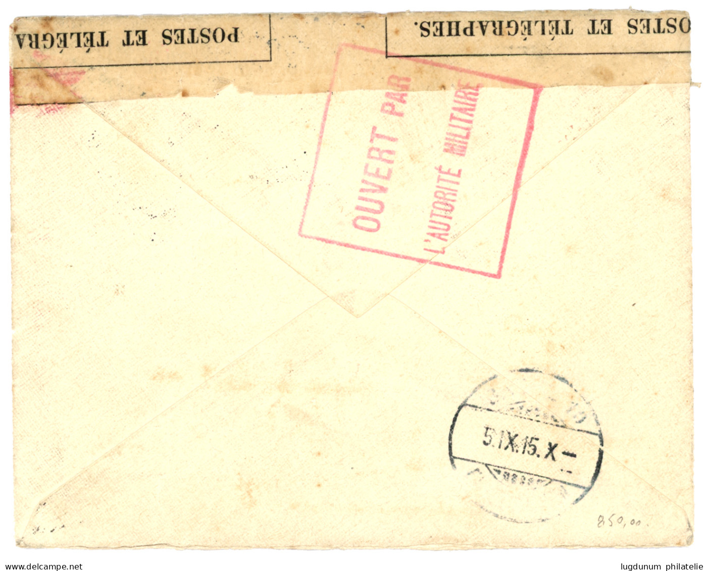 USA - CHINA : 1920 1c + 2c(x2) Canc. SHANGHAI CHINA POSTAL AGENCY + VIA SIBERIA On CENSORED Envelope. Vf. - Other & Unclassified