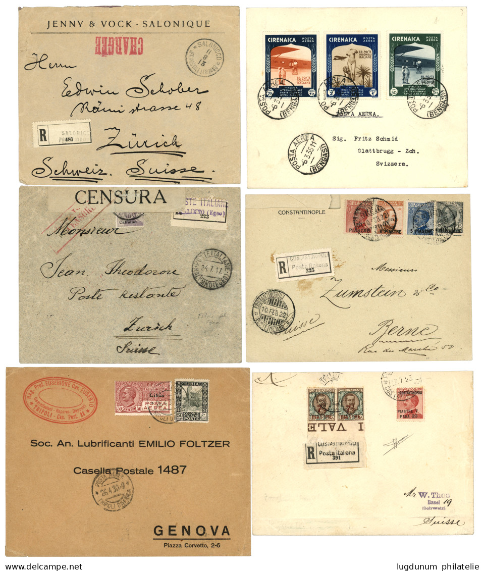 ITALIAN COLONIES ( ETHIOPIA - GREECE - SYRIA  - ERITREA - TURKEY) : Lot Of 10 Covers. Vvf. - Other & Unclassified