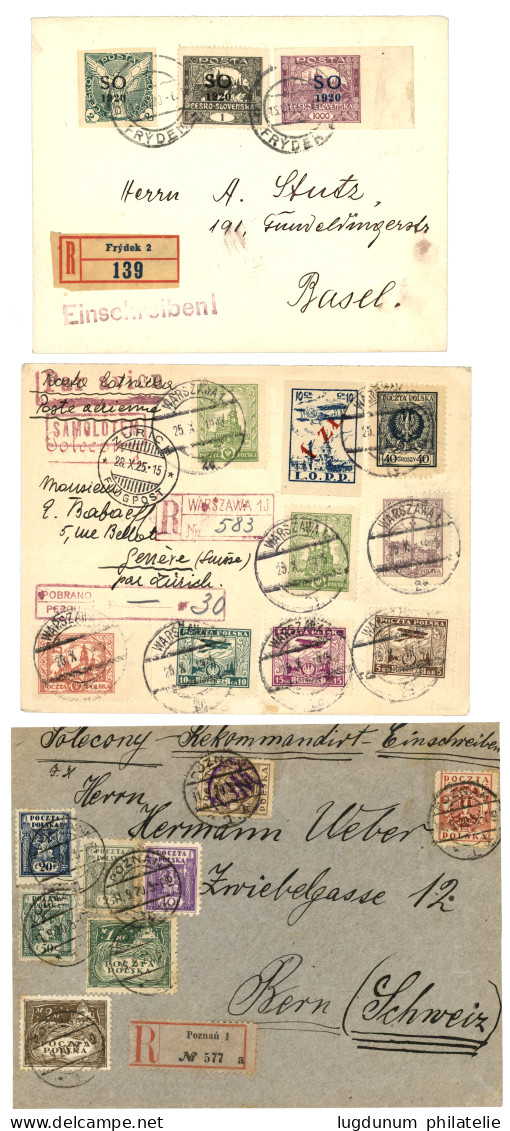 POLAND / MONTENEGRO : 1906 Lot 6 Covers (3 Registered). Vvf. - Sonstige & Ohne Zuordnung