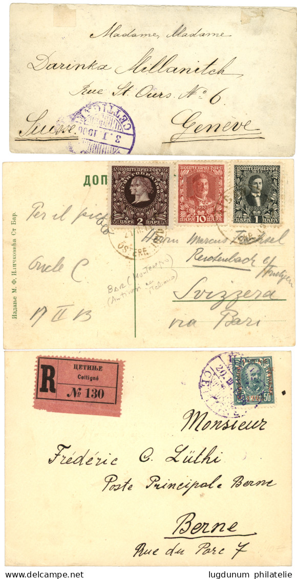 POLAND / MONTENEGRO : 1906 Lot 6 Covers (3 Registered). Vvf. - Sonstige & Ohne Zuordnung