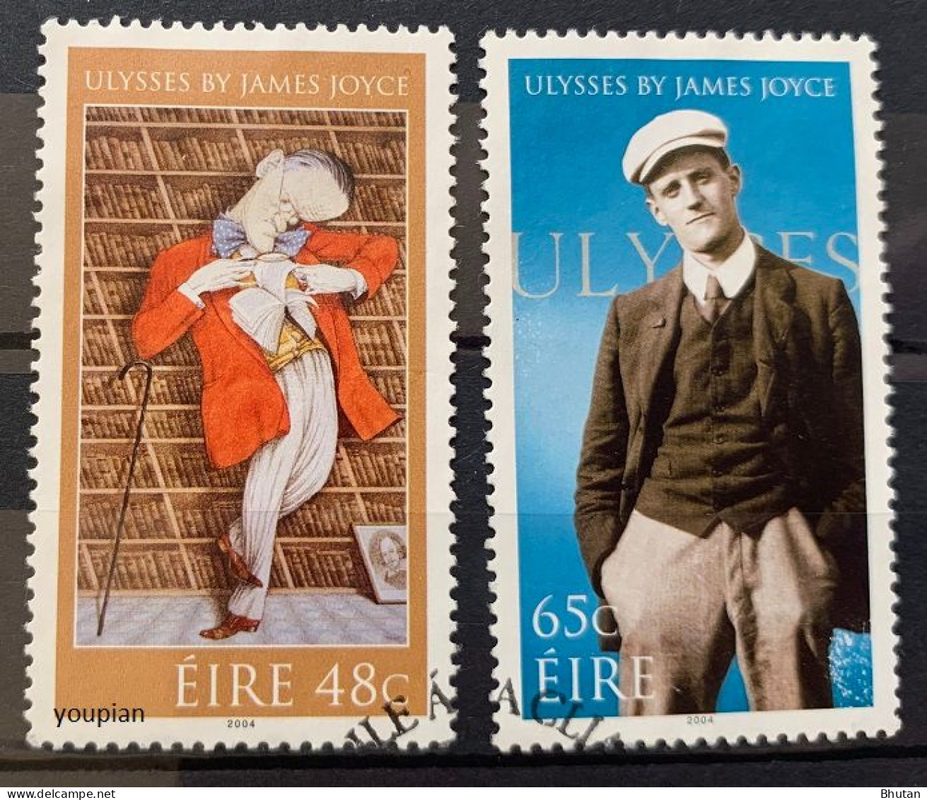 Ireland 2004, Tullio Pericoli Of Ulysses & Bloomsday, Cancelled Stamps Set - Used Stamps