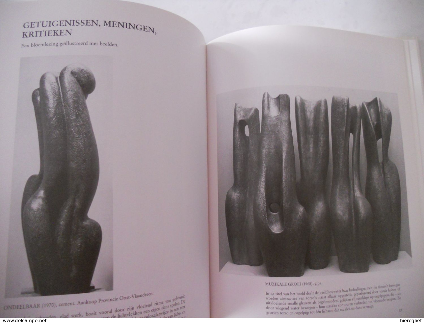 Jeanne De Dijn - sculpturen - reizen naar binnen door Harold Van De Perre ° Wichelen + Dendermonde GESIGNEERD kunst