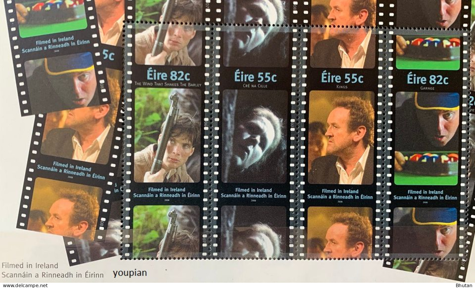 Ireland 2008, Movies Films In Ireland, MNH S/S - Used Stamps